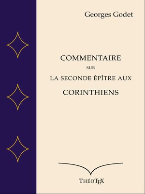 cover image of Commentaire sur la Seconde Épître aux Corinthiens